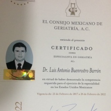 Dr. Luis Antonio Buenrostro Barrón